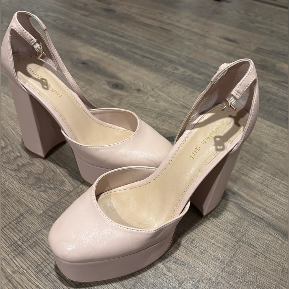 Rose pink Madden Girl Dion Platform Pumps